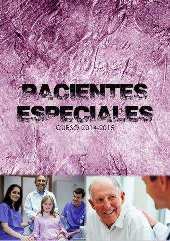Pacientes Especiales Curso 2014 - 2015